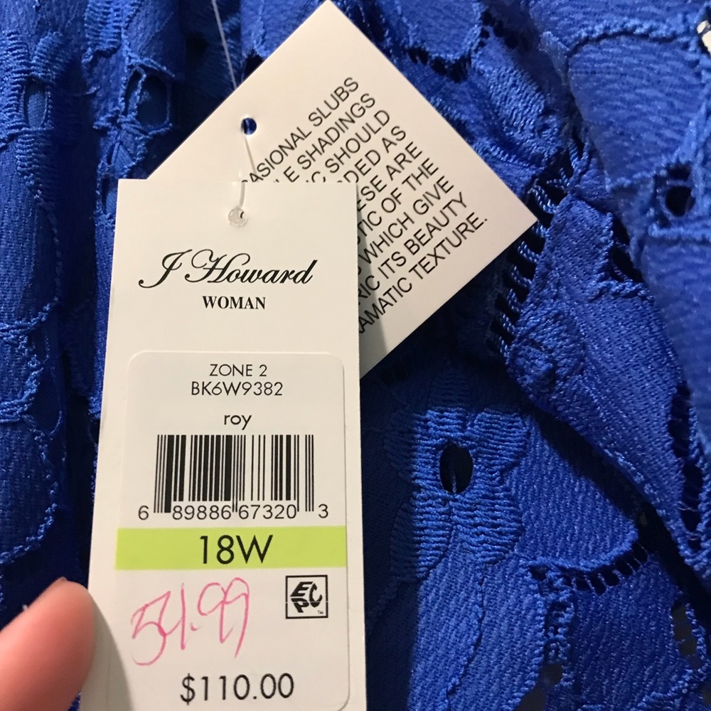 Blue lacy dress